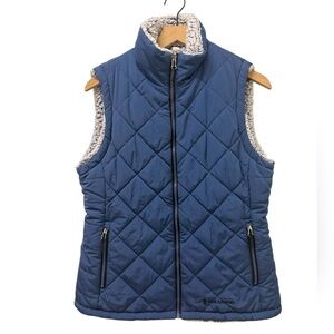 Free Country Reversible Vest Size Medium Blue and White